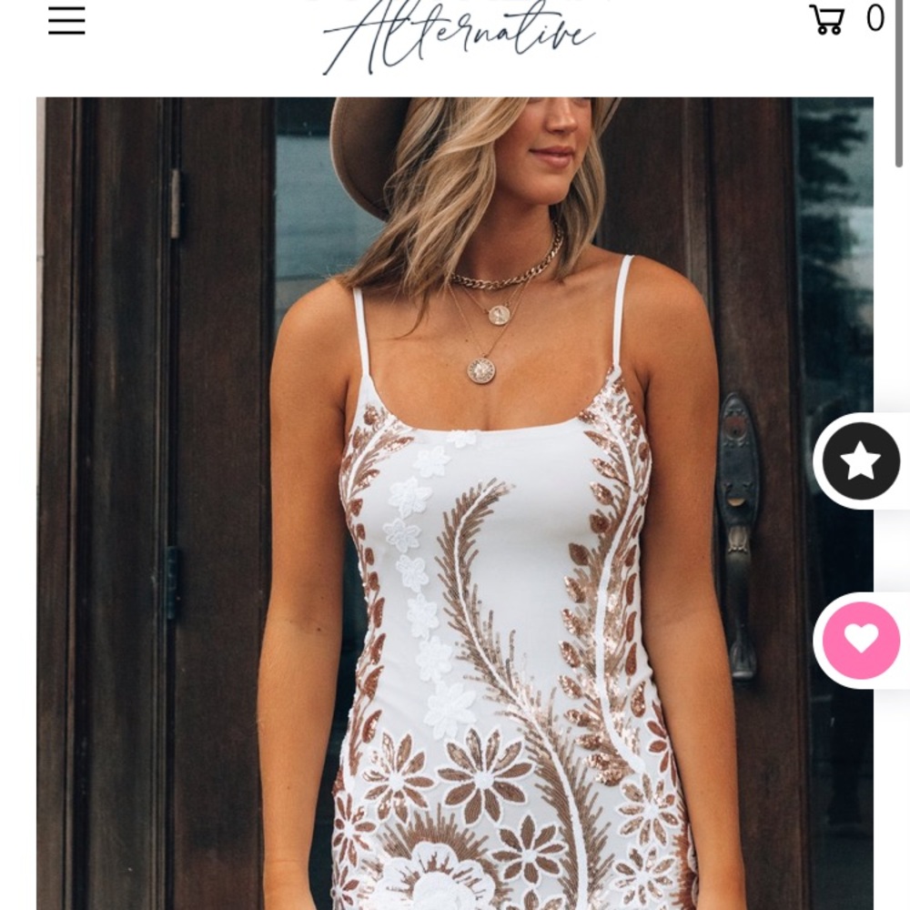 Southern alternative  white minindress